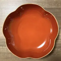［新品、未使用］深川製磁 紅寿 梅型6号鉢