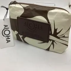 ALOHA CO ブラウン系　ミニポーチ　AL3
