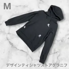 『デザインティシャツストアグラニフ』メンズ　パーカー　ブラック　おばけ　Mサイズ