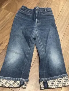 BURBERRY キラキララメが可愛いノバチェック デニムパンツ 130Aサイズ