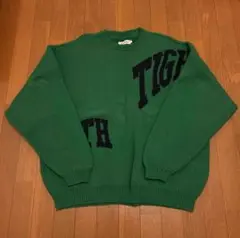 TIGHTBOOTH 22FW Acid Logo Knit Sweater