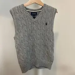 ポロラルフローレン　ニットベスト　M グレー