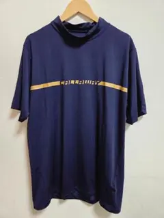 Callaway ゴルフモックネック半袖シャツ ネイビーLL