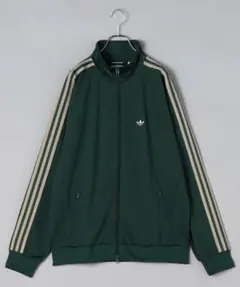 希少 XL くすみグリーン adidas アディダス トラックジャケット 緑 白