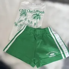 ZARA 半袖、短パンセット
