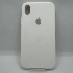 新品 未使用 iPhoneXR シリコンケース ホワイト 白 シンプル 非純正