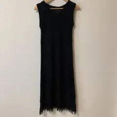 GORGE ノースリーブ ロングワンピース ブラックのサムネイル
