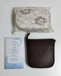 FANCL エコバッグ·花柄ポーチ·ダイアリー2026 ３点セット