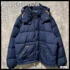 ポロ ラルフローレン 90s ダウンジャケット メンズ 古着 ストリート L