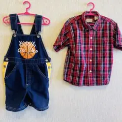 子ども服　半袖　サロペット　ポロシャツ　まとめ売り