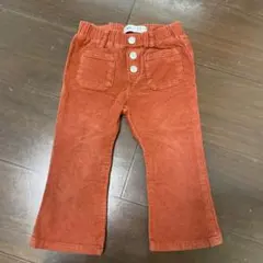 ZARA オレンジ フレアパンツ90センチ
