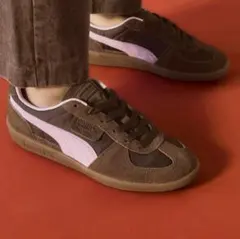 PUMA百々千春コラボ　パレルモ　brown 23.5 センチ美品 PUMA百々千春コラボ パレルモ brown 23.5 センチ美品 - メルカリ