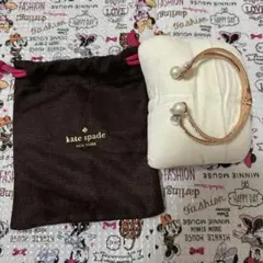kate spade NEW YORK パール フラワー バングル