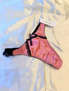 m*a様 Absorle サテン光沢Tバック サーモンピンク M廃盤のサムネイル