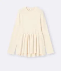 GU ペプラムニット プルオーバー Mサイズ