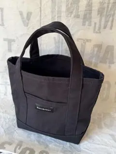 marimekko ミニペルスカッシ2 ブラック【美品】キャンバストートバッグ