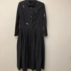 美品】ミナペルホネン choucho コットンシルクシャツワンピース - メルカリ
