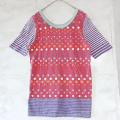 cube sugar ドット 半袖 Tシャツ リバーシブル 2way 水玉 Mのサムネイル