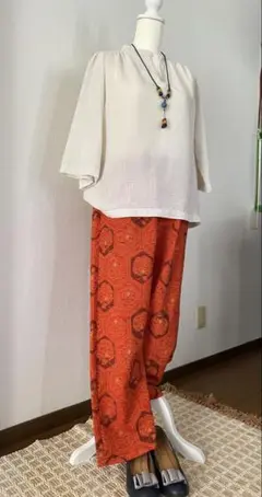 着物もんぺパンツ【咲】 ハンドメイド しぼり反物 新品未使用 楽天市場】【日本製】 和柄 木綿 リラックス もんぺ 母の日