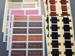 【大きいサイズ】HEADS ギフトシール ＊ 【98枚】