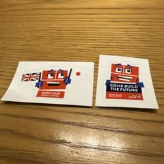 【非売品】大阪関西万博　イギリスパビリオン　PIX ステッカー2枚セット