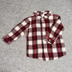 H&M ベビー用チェック柄 長袖シャツ　80cm