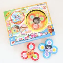 アンパンマン ばいきんまん 育脳スピナー どこでもぺたクル おもちゃ 赤ちゃん