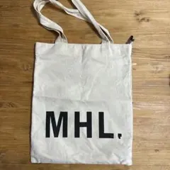 MHL. マーガレットハウエル　ロゴプリント トートバッグ アイボリーのサムネイル