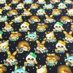 動物柄 プリント生地