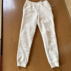 UNIQLO ヒートテック　裏ボア　スウェット　パンツ　アイボリー 裏起毛　L