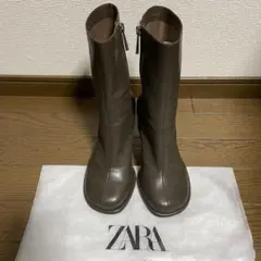 【ZARA】ザラ 本革ショートブーツ