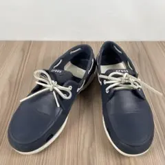 美品 CROCS クロックス ビーチラインボートシューズ M8 ブラウン