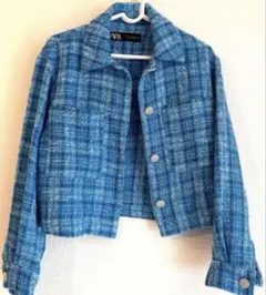 ZARA ザラ　ツイード　テーラードジャケット　ジャケット　アウター　チェック