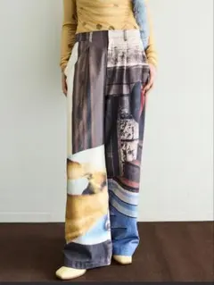 MAISON SPECIAL メゾンスペシャル フォトコラージュパンツ 38のサムネイル