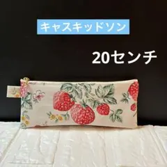 ☆ 20センチ マチ付きポーチ キャスキッドソン ラミネート生地