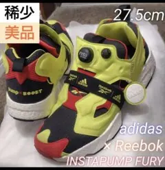 美品☆adidas × リーボック インスタポンプフューリー ブースト シトロン