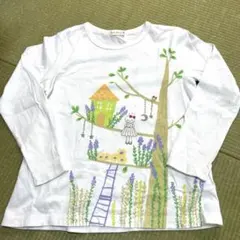 120 KP ニットプランナー長袖カットソー ホワイト