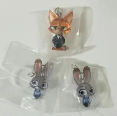 ズートピア2めじるしアクセサリー(3個セット)ガチャ