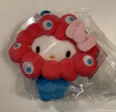 ミャクミャクなりきりぬいぐるみハローキティ カラビナ付きぬいぐるみキーホルダー
