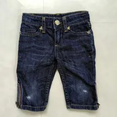 Zara Kids デニム ハーフパンツ 98cm 裾ジップ ザラキッズ