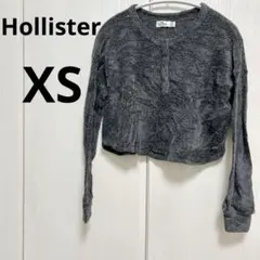Hollister 【XS】グレー クロップドカーディガン　丈短め　カジュアルのサムネイル