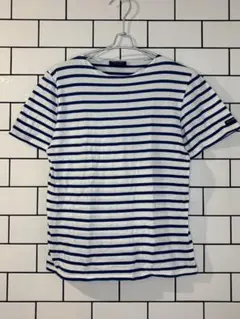 【SAINT JAMES】訳あり　ブルー　ボーダー　Tシャツ!