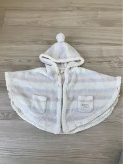 gelato pique フード付きベビーポンチョ 80-90cm 別帽子付き