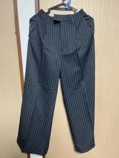 ブラックストライプ スラックス