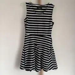 MURUA ストライプ ノースリーブ ミニワンピース