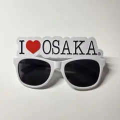 I LOVE OSAKA サングラス ホワイト