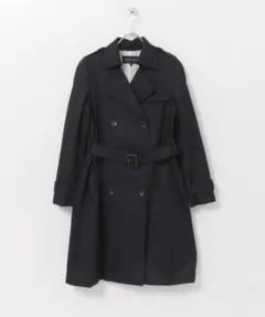【美品】アーバンリサーチ 高密度ギャバジントレンチコート ネイビー 36