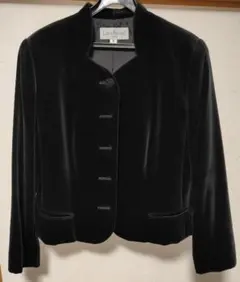 ブラックジャケット　綿＆ポリノジャック配合素材