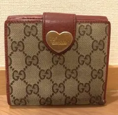 【最終値下げ】Gucci ハートロゴ 二つ折り財布