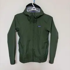 patagonia フード付きレインジャケット Sサイズ オリーブグリーン
